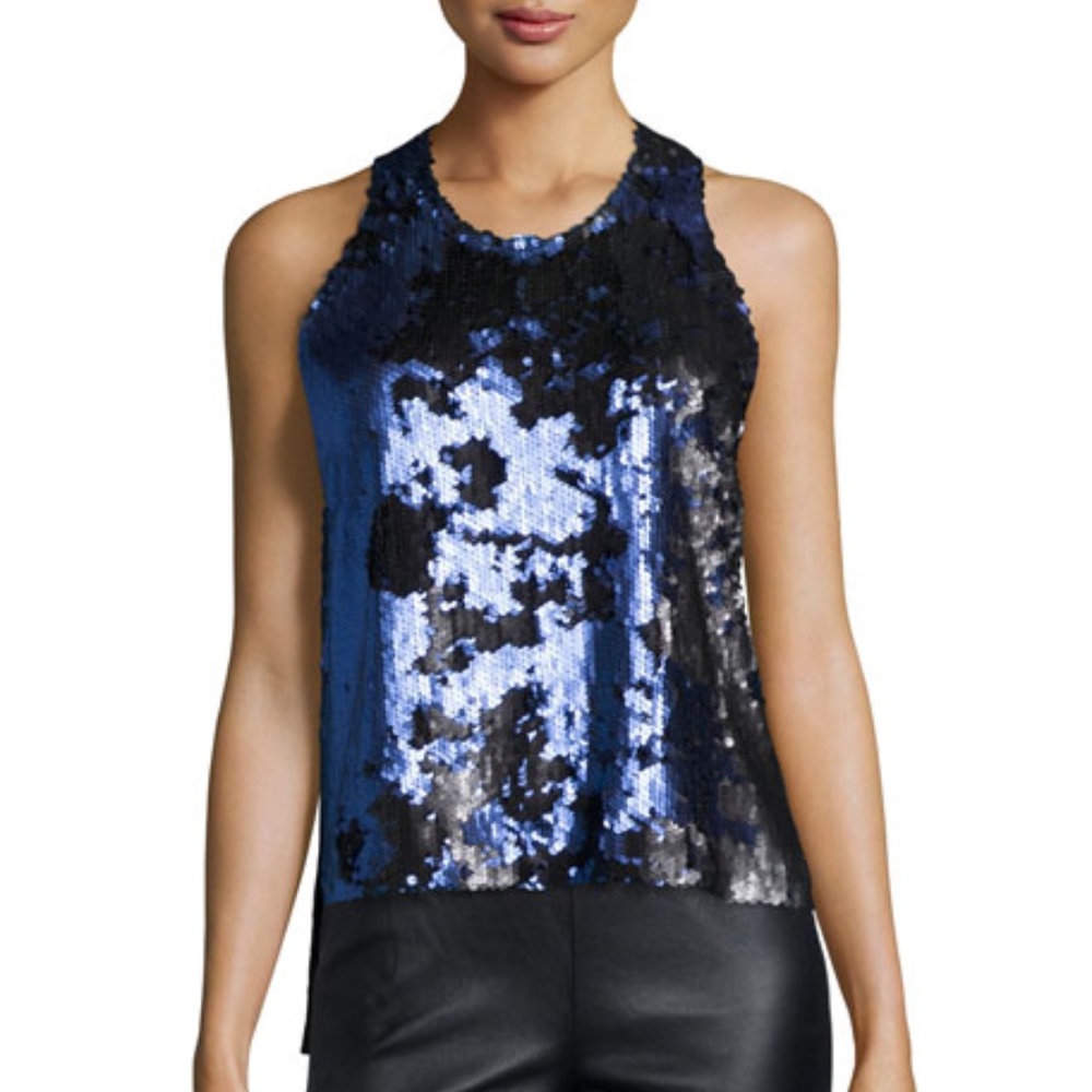 Elizabeth and James Marla Sequin Front Top